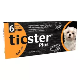 TICSTER Plus spot-on διάλυμα για σκύλους 4-10kg, 6X1.2 ml