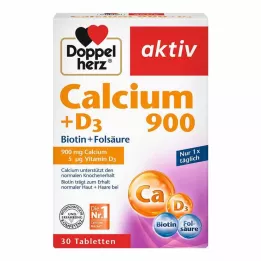 DOPPELHERZ Ασβέστιο 900+D3 δισκία, 30 κάψουλες