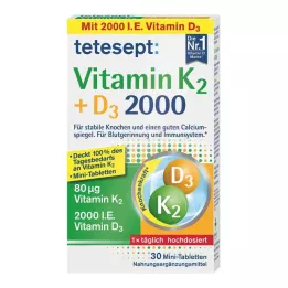 TETESEPT Βιταμίνη K2+D3 2000 δισκία, 30 κάψουλες