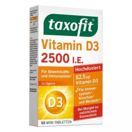 TAXOFIT Βιταμίνη D3 2500 I.U. δισκία, 50 τεμάχια