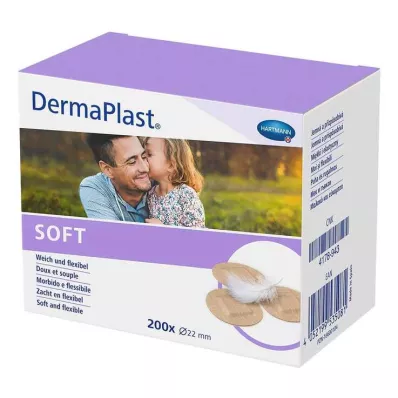 Σοβάδες Dermaplast Soft Spots στρογγυλοί 22 mm, 200 τεμάχια
