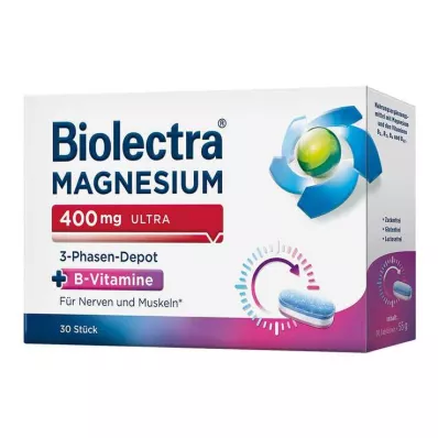 Biolectra Magnesium 400 mg ultra 3-phase depot, 30 τεμ