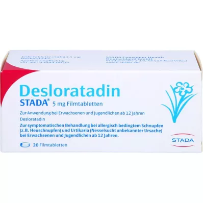 DESLORATADIN STADA επικαλυμμένα με λεπτό υμένιο δισκία των 5 mg, 20 τεμάχια