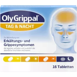 OLYGRIPPAL Ημέρα &amp; Νύχτα 500 mg/60 mg δισκία, 16 τεμάχια