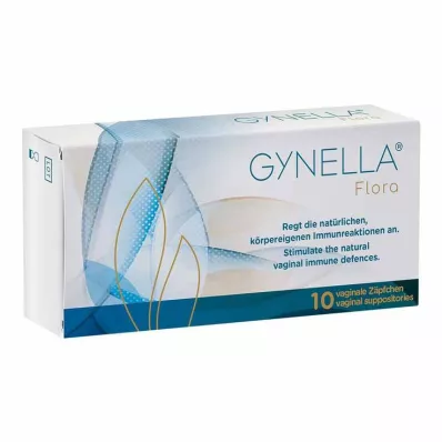 GYNELLA Κολπικά υπόθετα Flora, 10 τεμάχια