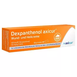 DEXPANTHENOL axicur κρέμα πληγών και επούλωσης 50 mg/g, 20 g