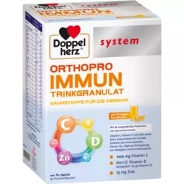 DOPPELHERZ Σύστημα πόσιμων κόκκων Orthopro Immune, 30 τεμάχια