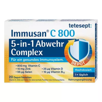Tetesept Immusan C 800 5in1 Defense Complex Tablets, 20 τεμ Tetesept Immusan C 800 5in1 Defense Complex Tablets, 20 τεμ