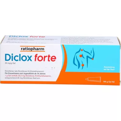 DICLOX forte 20 mg/g gel, 100 g