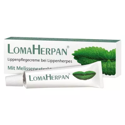 Κρέμα περιποίησης χειλιών Lomaherpan με εκχύλισμα βάλσαμου λεμονιού, 5 ml