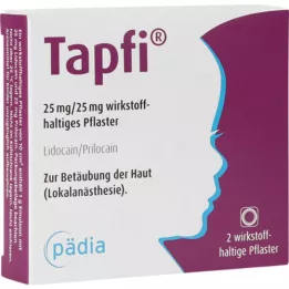 TAPFI Έμπλαστρο 25 mg/25 mg που περιέχει δραστική ουσία, 2 τεμάχια