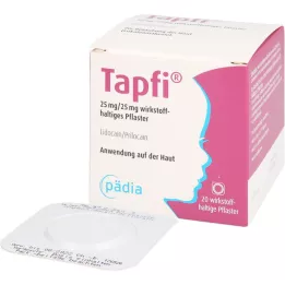 TAPFI Έμπλαστρο 25 mg/25 mg που περιέχει δραστικό συστατικό, 20 τεμάχια