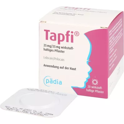 TAPFI Έμπλαστρο 25 mg/25 mg που περιέχει δραστικό συστατικό, 20 τεμάχια