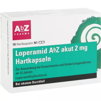 LOPERAMID AbZ akut 2 mg σκληρές κάψουλες, 10 τεμάχια