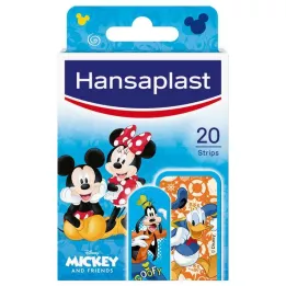 HANSAPLAST Παιδικές λωρίδες γύψου Μίκυ &amp; Φίλοι, 20 τεμάχια