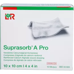 SUPRASORB A Pro Calcium Alginate Compr.10x10 cm, 10 τεμάχια