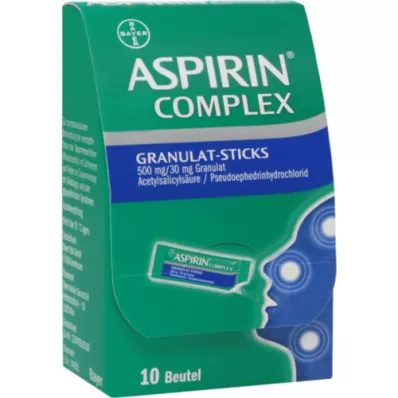 ASPIRIN Σύμπλοκα κοκκία 500 mg/30 mg, 10 τεμάχια
