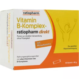 VITAMIN B-KOMPLEX-ratiopharm direct σκόνη, 40 τεμάχια