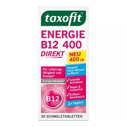 TAXOFIT Energy B12 400 άμεσες στοματοδιασπώμενες ταμπλέτες, 30 τεμάχια