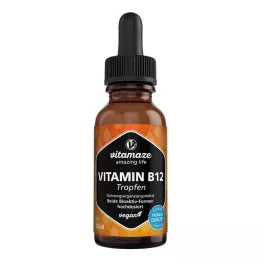 VITAMIN B12 100 μg υψηλής δόσης vegan σταγόνες, 50 ml