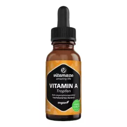 VITAMIN A 500 μg υψηλής δόσης vegan σταγόνες, 50 ml