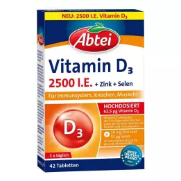 ABTEI Βιταμίνη D3 2500 I.U. δισκία, 42 τεμ