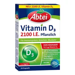 ABTEI Βιταμίνη D3 2100 I.U. φυτικές κάψουλες, 24 τεμάχια