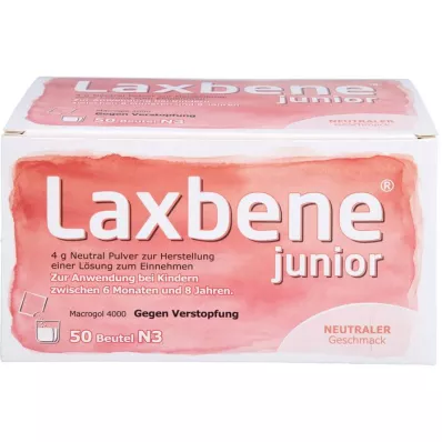 LAXBENE junior 4 g Neutral PLE Kdr.6 Mon.-8 ετών, 50X4 g