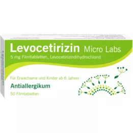 LEVOCETIRIZIN Micro Labs 5 mg επικαλυμμένα με λεπτό υμένιο δισκία, 50 τεμάχια