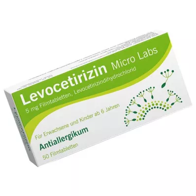 Levocetirizine Micro Labs 5 mg επικαλυμμένα με λεπτό υμένιο δισκία, 50 τεμ