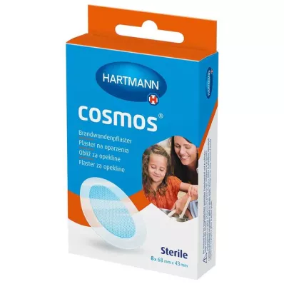 σοβάδες καύσης cosmos® 68 mm x 43 mm αποστειρωμένοι, 8 τεμάχια