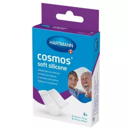 COSMOS λωρίδες γύψου μαλακής σιλικόνης 2 μεγεθών, 8 τεμάχια