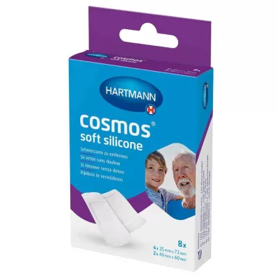COSMOS λωρίδες γύψου μαλακής σιλικόνης 2 μεγεθών, 8 τεμάχια