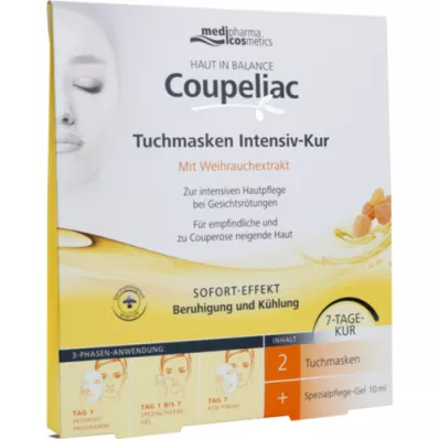 HAUT IN BALANCE Μάσκα φύλλου εντατικής θεραπείας Coupeliac, 1 τεμάχιο