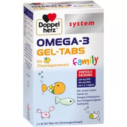 DOPPELHERZ Οικογενειακό σύστημα Omega-3 Gel-Tabs, 120 τεμάχια