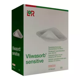 VLIWASORB ευαίσθητος υπερ-απορροφητικός επίδεσμος τραύματος 10x20 cm, 10 τεμ