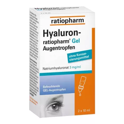 Οφθαλμικές σταγόνες τζελ Hyaluron-Ratiopharm, 2x10 ml