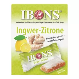 IBONS Τζίντζερ λεμόνι κουτί μαστιχωτά γλυκά, 60 γρ