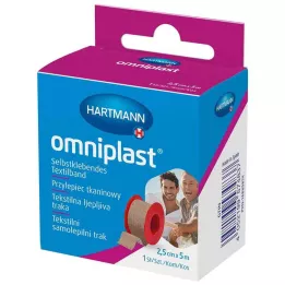 OMNIPLAST Γύψος στερέωσης υφασμάτινος υφασμένος 2,5 cmx5 m OTC, 1 τεμάχιο