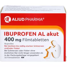IBUPROFEN AL οξεία 400 mg επικαλυμμένα με λεπτό υμένιο δισκία, 50 τεμάχια