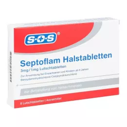SEPTOFLAM Παστίλιες για το λαιμό, 8 τεμάχια