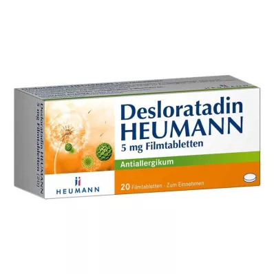 Desloratadine HEUMANN επικαλυμμένα με λεπτό υμένιο δισκία 5 mg, 20 τεμ