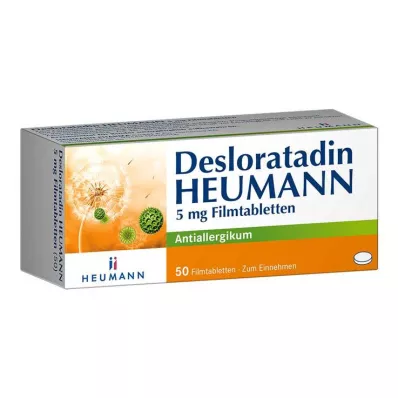 Desloratadine HEUMANN 5 mg επικαλυμμένα με λεπτό υμένιο δισκία, 50 τεμ