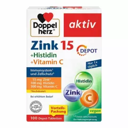 DOPPELHERZ Zinc+Histidine Depot Tablets active, 100 τεμάχια