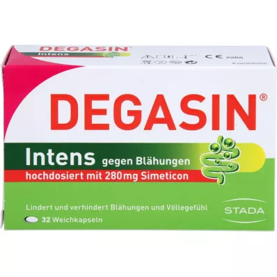 DEGASIN intens 280 mg μαλακές κάψουλες, 32 τεμάχια