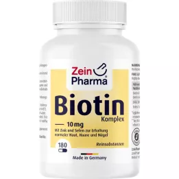 BIOTIN KOMPLEX 10 mg+ψευδάργυρος+σελήνιο κάψουλες υψηλής δόσης, 180 τεμάχια
