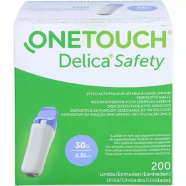 ONE TOUCH Δακτυλική συσκευή Delica Safety μίας χρήσης 30 G, 200 τεμάχια