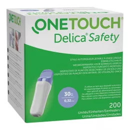 ONE TOUCH Δακτυλική συσκευή Delica Safety μίας χρήσης 30 G, 200 τεμάχια