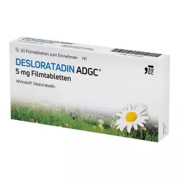DESLORATADIN ADGC επικαλυμμένα με λεπτό υμένιο δισκία των 5 mg, 20 τεμάχια
