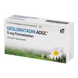 Desloratadine-ADGC 5 mg επικαλυμμένα με λεπτό υμένιο δισκία, 50 τεμ